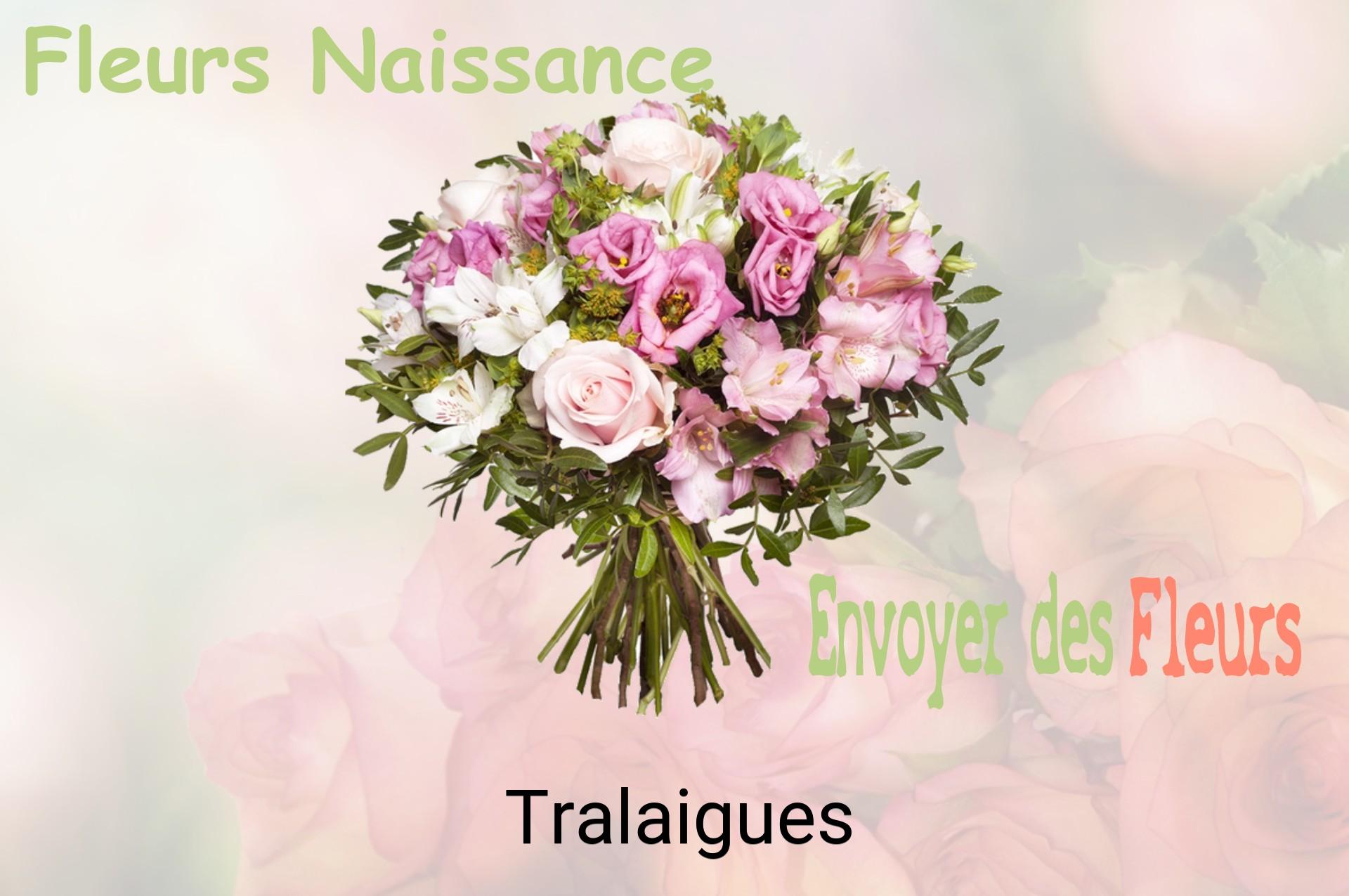 Bouquet de fleurs de naissance livré à Tralaigues